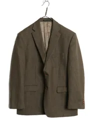 【お得なクーポン配布中!】 デッドストック ローレン ラルフローレン テーラード ジャケット メンズ L 程/ 新品 ポロ ブレザー ウール チェック きれいめ トラッド 茶