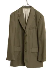 【お得なクーポン配布中!】 00s チャップス ラルフローレン テーラード ジャケット メンズ L 程/ オールド ポロ ウール ブレザー チェック トラッド マルチカラー 茶