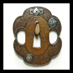 鍔　鉄地　桐象嵌　桐箱付き 2026年最新】鍔 桐箱の人気アイテム - メルカリ