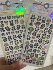 3D ステッカー　ぷっくりシール　立体ステッカー2枚セット