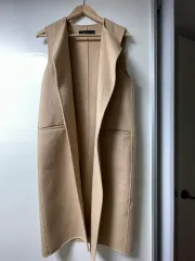 ZARA ウィメンズ 正規品 レディース ハンドメイド ウール ロング ベスト