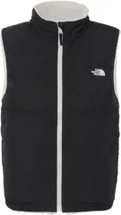 ザ・ノース・フェイス THE NORTH FACE アウトドア キッズ リバーシブルコージーベスト 子供 ジュニア フリース アウター 上着 チョッキ ノースリーブ 軽量 撥水 秋冬 防寒着 通学 おでかけ キャンプ  NYJ8 KF ブラック×フォッシルアイ