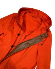 ラコステ オレンジ フード ジャケット 48