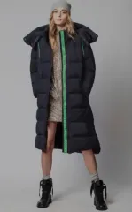 ZADIG&VOLTAIRE ザディグ・エ・ヴォルテール レタリング ダウンジャケット ロング丈