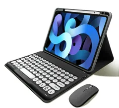 【人気商品】マウス付き iPad Air 11インチ M3/M2 (2025/2024)/ iPadAir5 iPadAir4 キーボードケース 丸型キー Apple Pencil 充電対応 iPadPro11 第 4 3 2 1 世代 キーボード カバー B