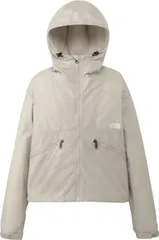 ザ・ノース・フェイス THE NORTH FACE アウトドア ショートコンパクトジャケット レディース アウター シェルジャケット 上着 撥水 軽量 丈短め キャンプ ハイキング 登山 フーディ レジャー 雨の日  NPW2263 FI フォッシルアイボリー