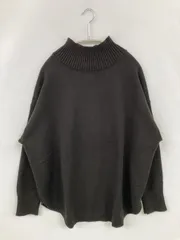 LOWRYS FARM ローリーズファーム ニット/セーター F ブラック 無地 ミドル丈 長袖 タートルネック/ハイネック