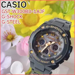 CASIO G-SHOCK G-STEEL GST-W300BD-1AJF アナデジ 電波ソーラー ブラック メンズ 純正ブレス カシオ Gショック 腕時計 QZ 稼働品 ウォッチ 生産終了品 タフソーラー ウェーブセプター 【W215】