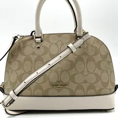 極美品● COACH コーチ 2way ハンドバッグ ショルダーバッグ シグネチャー PVC レザー F58295