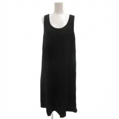セオリー Theory ワンピース ウール 2 黒 ブラック 無地 ラウンドネック ノースリーブ ECF001 /SC ■ECF001