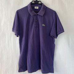 CHEMISE LACOSTE ポロシャツ パープル 文字ワニ - メルカリ