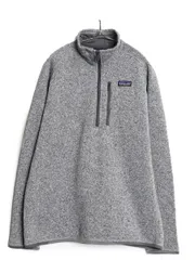 【お得なクーポン配布中!】 パタゴニア ベターセーター ハーフジップ メンズ L / 18年製 フリース セーター 裏起毛 プルオーバー ジャケット ブルゾン アウトドア 灰