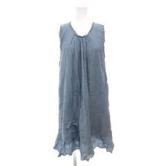 ポール&ジョー シスター PAUL&JOE SISTER ワンピース 36 ノースリーブ ひざ丈 Aライン 水色 ライトブルー /AE ■ECF001