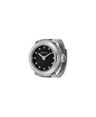 Free Shipping! Invicta Women's Mini Quartz 2-Hand Black Dial Watch, Silver, 44481
