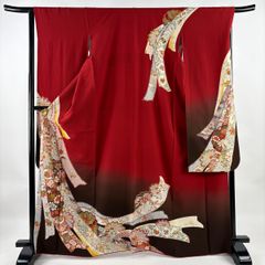 和モダンな色打掛　秋山章　花の丸に鶴と観世水　身丈195裄67 和モダンな色打掛 秋山章 花の丸に鶴と観世水 身丈195裄67 - メルカリ