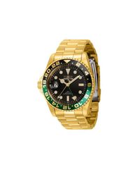 Free Shipping! Invicta Men's Pro Diver Quartz 3-Hand Black Dial Watch, Gold, 43965