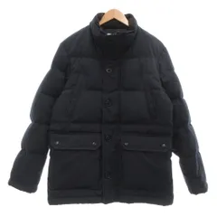 ビーミングバイビームス B:MING LIFE STORE by BEAMS ダウンジャケット M 紺 ネイビー 長袖 スタンドカラー フラップポケット /ML ■GY06