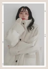 LIAN ムートンボアミドルコート 　lumier  リュミエ　リアン