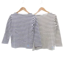 オーチバル ORCIVAL オーシバル バスクシャツ Tシャツ カットソー 2点セット まとめ ボーダー 長袖 紫 グレー /BS ■FF