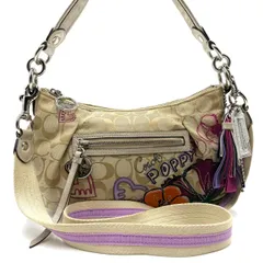 美品● COACH コーチ 2way ショルダーバッグ ワンショルダー ポピー