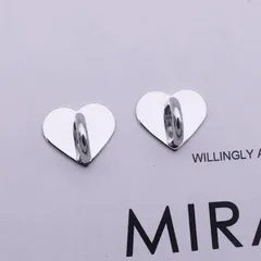 キーリングハンガー スマホリング 2個セット ハート型 スマホアクセサリー シルバー キーホルダー