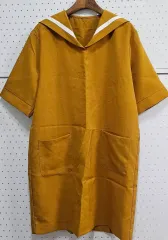 (新品)セーラーカラーワンピース ビック襟 サマーワンピース