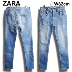 ZARA MAN　ザラ　スキニーテーパードデニム　W82cm / W34 / M　ハイストレッチ　ハイライズ　ライトブルー　トルコ製　メンズ