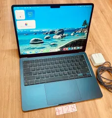 【バッテリー良好】 MacBook air 13インチ 2022 アップル Apple M2 24GB 512GB 動画編集可能 カメラ内蔵 ノートPC ノートパソコン SSD搭載 macOSインストール済み 【4128】