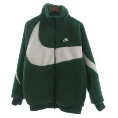 ナイキ NIKE ボアジャケット ブルゾン フルジップ リバーシブル BQ6546-341 緑 グリーン M ■GY35