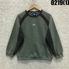 イェール Yale スウェットシャツ グリーン バイカラー m