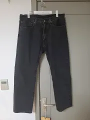 リーバイス 555 リラックス ストレート ブラックデニム 34x30