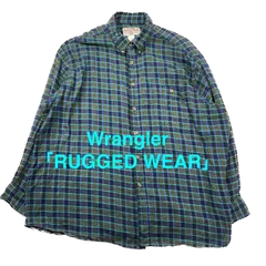 Wrangler（ラングラー） の「RUGGED WEAR」ライン チェック柄フランネルシャツ（ネルシャツ）サイズは実寸をご確認ください