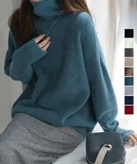 タートルネックニット レディース 秋冬服