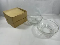 ガラスボウル　2点セット　鉢　ボウル　食器　サラダ　昭和レトロ　昭和　レトロ