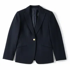 ニューヨーカー NEWYORKER ジャケット 一つボタン ゴールドボタン フェイクポケット ネイビー 11ARサイズ 991747のサムネイル