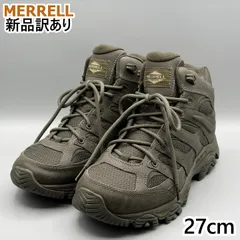 メレル MERRELL モアブ 3 タクティカル ミッド ウォータープルーフ 003911 トレッキングシューズ 防水 コンバットブーツ メンズ ダークオリーブ 27.0cm 送料無料 新品訳あり(mr030)のサムネイル