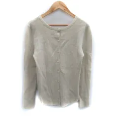 スナイデル SNIDEL ニット セーター ミドル丈 ラウンドネック ウール混 F ライトベージュ /SM3