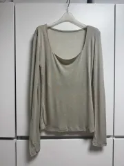 リップネック＋スクエアネック リバーシブルTシャツ