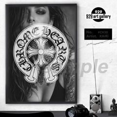 CHROMEHEARTS type☆A4額装済オマージュアートインテリアポスター.#453