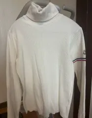 MONCLER モンクレール 白 ゴージ タートルネック ニット