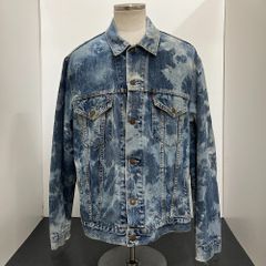 未使用】レジェンダ デニムジャケット L～XL相当 黒 ブリーチ加工 タグ 