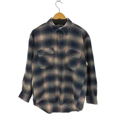 ユーズドフルギ USED古着 {{LIGHTSTAFF}}オンブレチェックネルシャツ メンズ JPN：L 