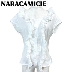 NARACAMICIE ノースリーブ フリル カットソー 大きめサイズ - メルカリ