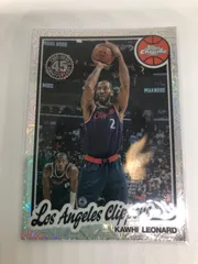 topps chrome basketball KAWHI LEONARD LOS ANGELES CLIPPERS