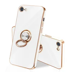 アイフォン アイフォン 車載ホルダー対応 7/8 スタンド機能 360°回転 スマホケース スマホケース 耐衝撃 リング 保護カバー ケース ケース レンズ保護 SE3/SE2 第2世代 あいふぉん ストラップホール付き iPhone第3世代 用の 4.7イン