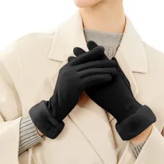 滑り止め付き プレゼント 通学 おしゃれ通勤 かわいい 秋 手袋冬 暖かい ファーふわふわ 女性用 冬用 手袋 手袋 ボア 裏起毛 保温グローブ 防風 防寒 グローブ スマホ対応 レディース [MOONMN]