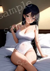 TA-0034 白 レース スリップの静寂 AIアートフォト A4