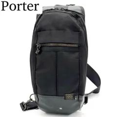 【良品】PORTER ヒート スリング ショルダーバッグ ボディバッグ 黒色