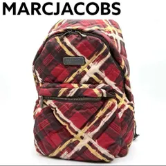 【美品】MARCJACOBS リュックサック バックパック キルティング 赤系