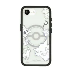 【在庫処分】グルマンディーズ ポケットモンスター IIIIfit プランプフレーム iPhone16e 対応 ケース ブラック POKE-979BK